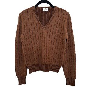 Domenico Vacca 100% Cashmere Cable Knit Sweater